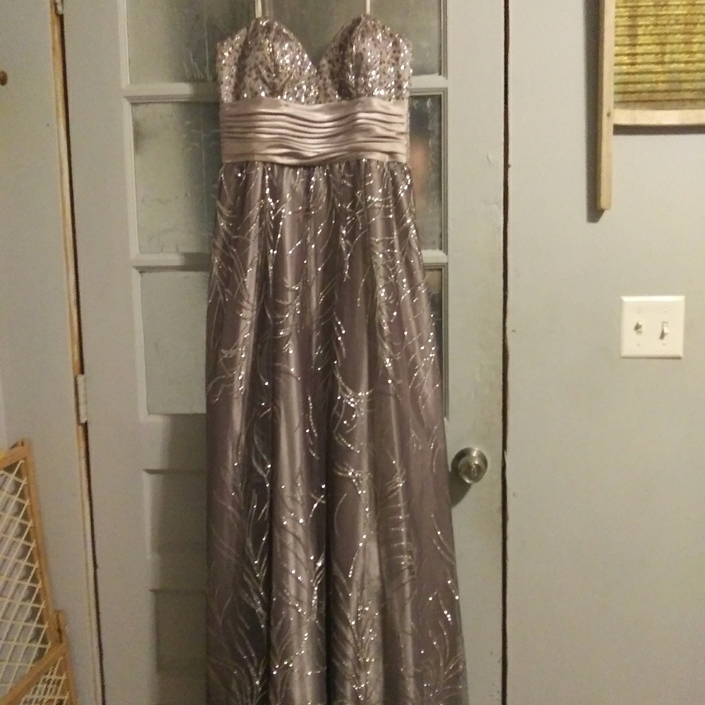 Silver Cachet Prom Dress